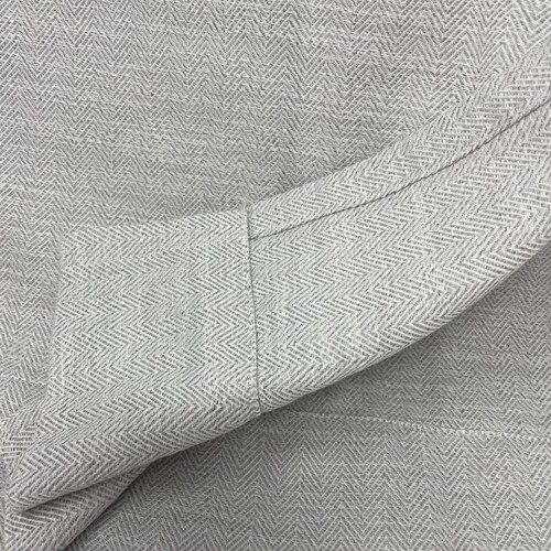 Tahari Home Light Gray Window Panels 38x84, Rod Pocket - Picture 2 of 8