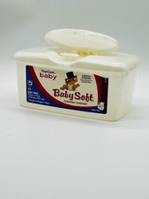 Baby Soft Sensitive EMPTY Plastic Baby Wipes Container Prop Wide Box HTF