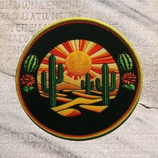 Great Mojave Desert Patch Iron-on Applique Vacation Travel Souvenir Badge 