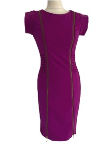 purple sheath dress