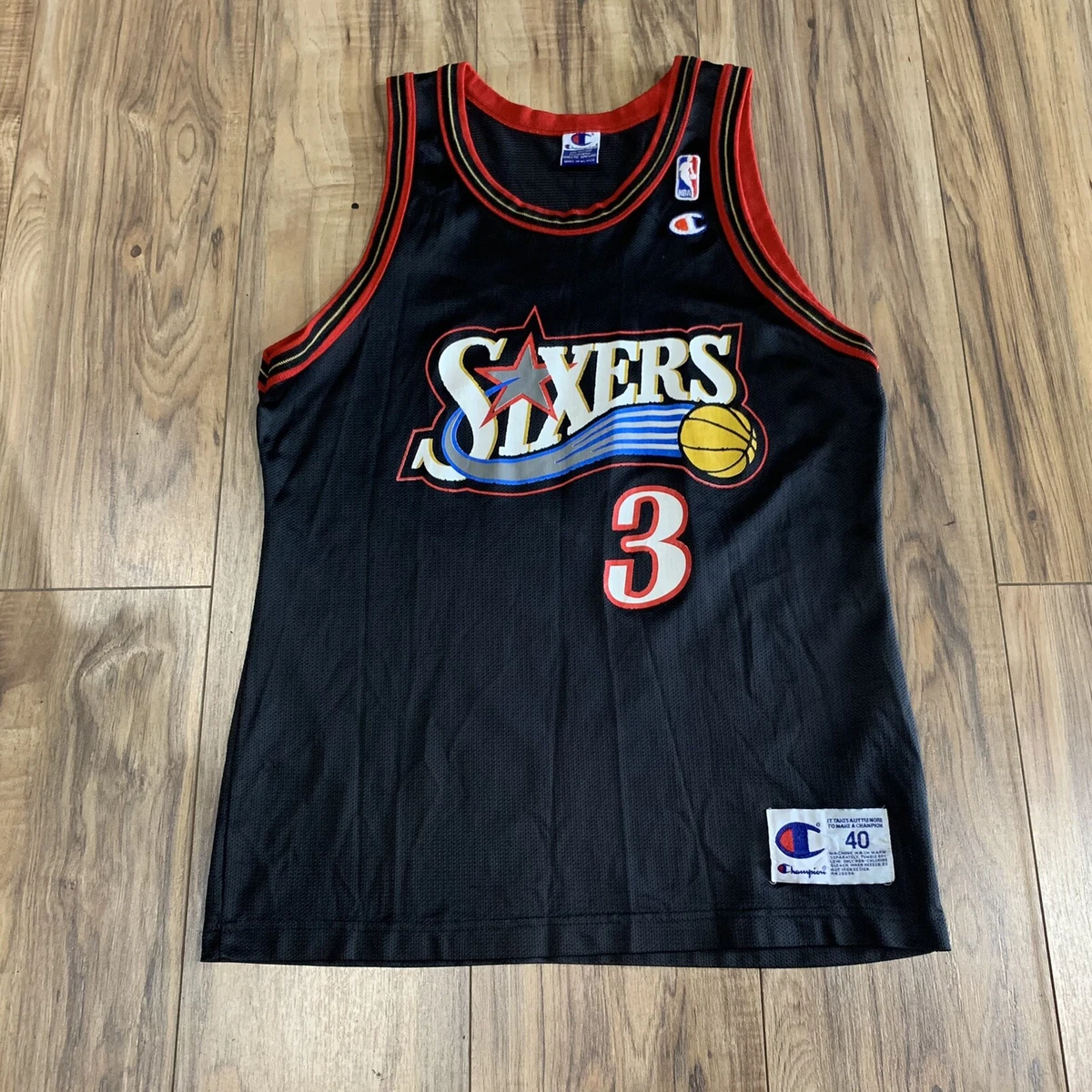 Vintage Allen Iverson Jersey Champion Sixers Shirt Basketball 