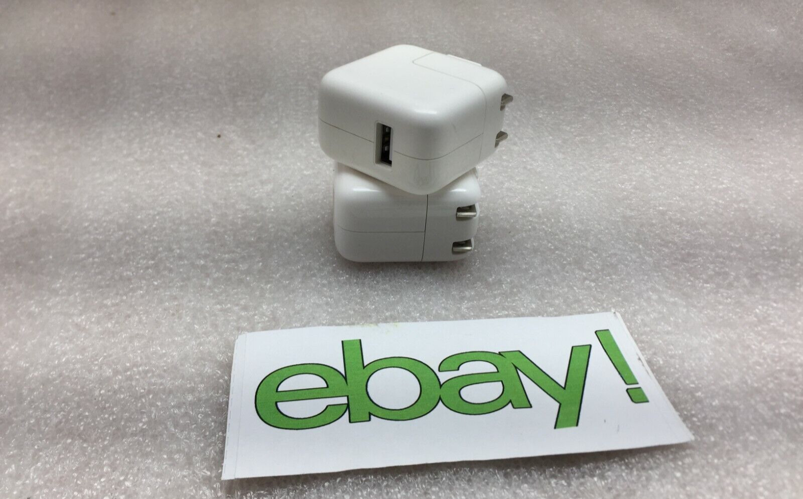 LOT OF 2 Apple A1357/A1205 10W USB Wall Charger Block for iPhone iPad iPod