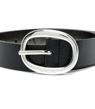 High Polish 925 Sterling Silver Fine O Shape Unisex Belt Buckle