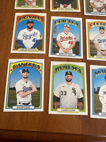 2021 Topps Heritage High Number Complete 25 Card Short Print Set 701-725 SP - Bild 5 von 7
