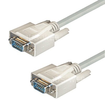 5m VGA Monitorkabel Monitor Kabel Beamer Pc Tv SUB-D Stecker
