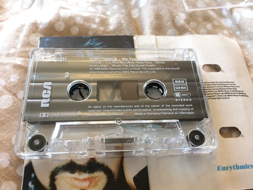 Eurythmics - We Too Are One Cassette Tape - Picture 6 of 6