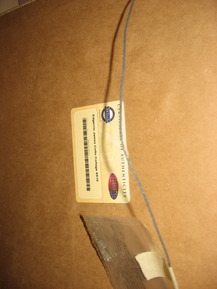 ФОТОГРАФИЯ EDGERRIM JAMES С АВТОГРАФОМ СЕРТИФИКАТ ПОДЛИННОСТИ STEINER - Изображение 4 из 4