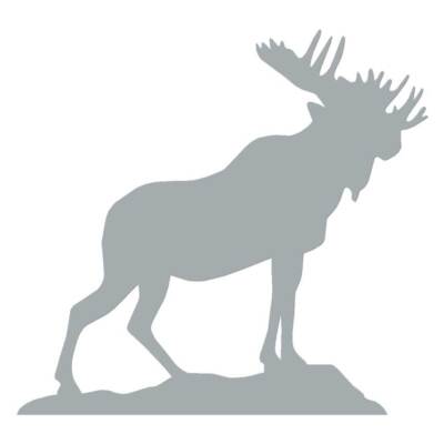 Moose Elk Antlers, Vinyl Decal Sticker, Multiple Colors & Sizes #6716
