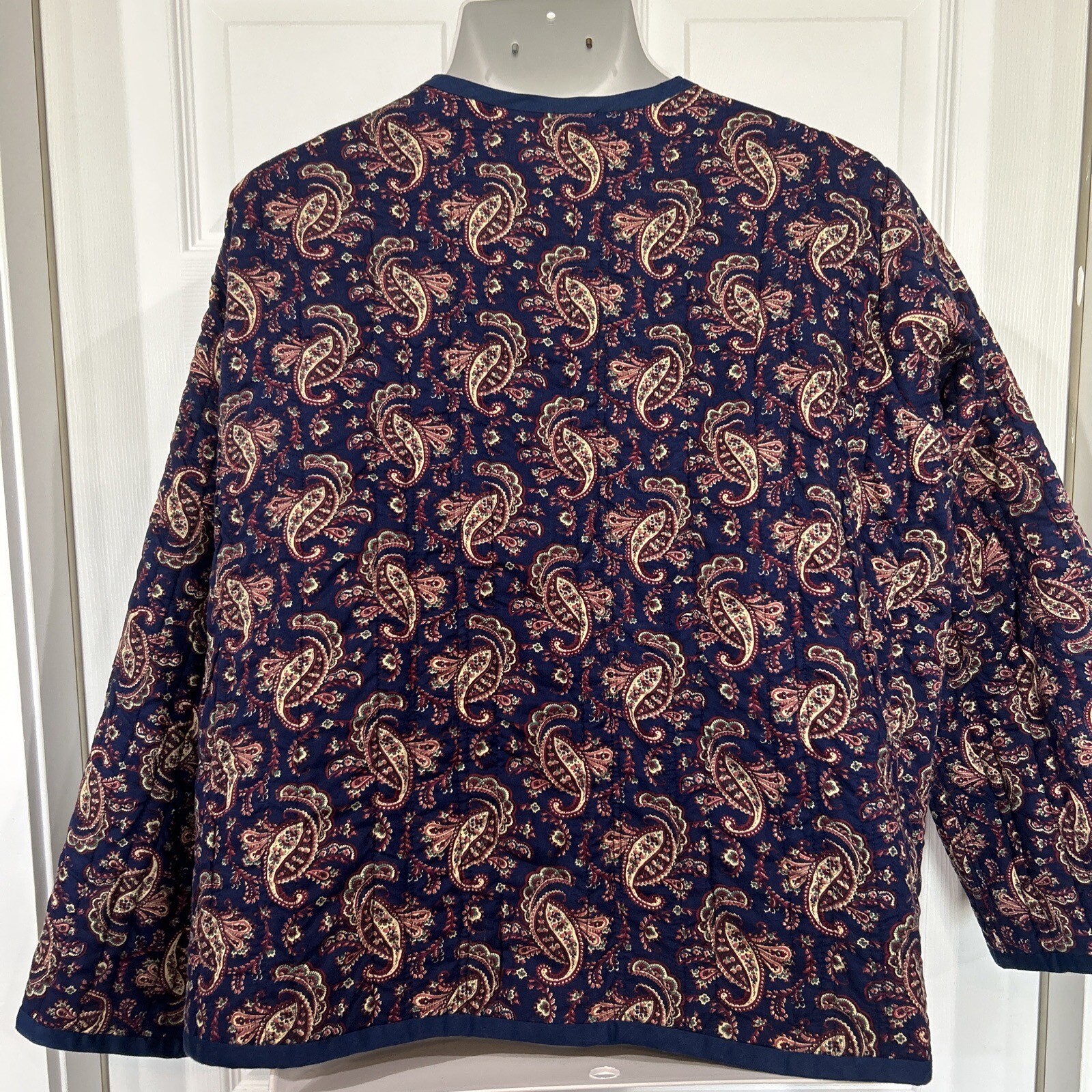 Handmade Reversible Patchwork & Paisley Quilted C… - image 2