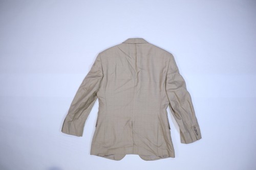 Jos A Bank Beige Tan Linen Wool Blend Notch Lapel 2 Button Blazer Mens 38S - Picture 5 of 9