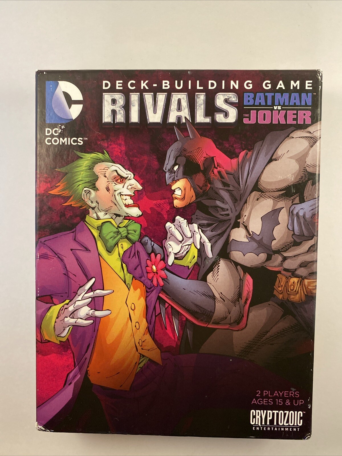DC Comics RIVALS Batman vs Joker Deck Building Game Incomplete Missing 4 Cards