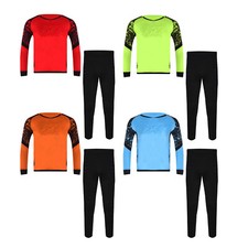 Kids Boys Set Goalie Outfit Sports Suit Activewear Elastic Waistband Game Team