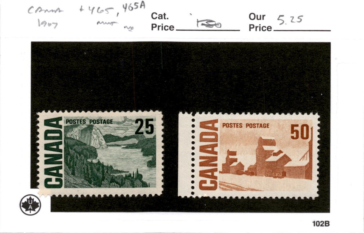 Canada, Postage Stamp, #465, 465A Mint NH, 1967 (AC) | eBay