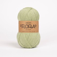 DROPS Flora Knitting Crochet Yarn 4 Ply Soft Superfine Alpaca Felting Wool 50g