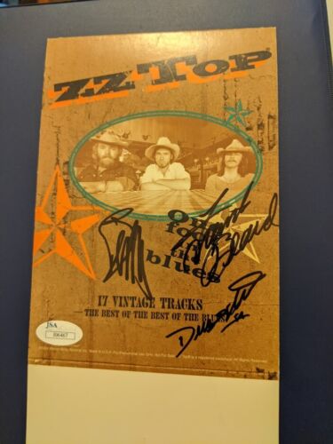 ZZ Top - Signed Warner Brothers Table top pop up tent promo item from 1994 JSA  - Picture 1 of 3