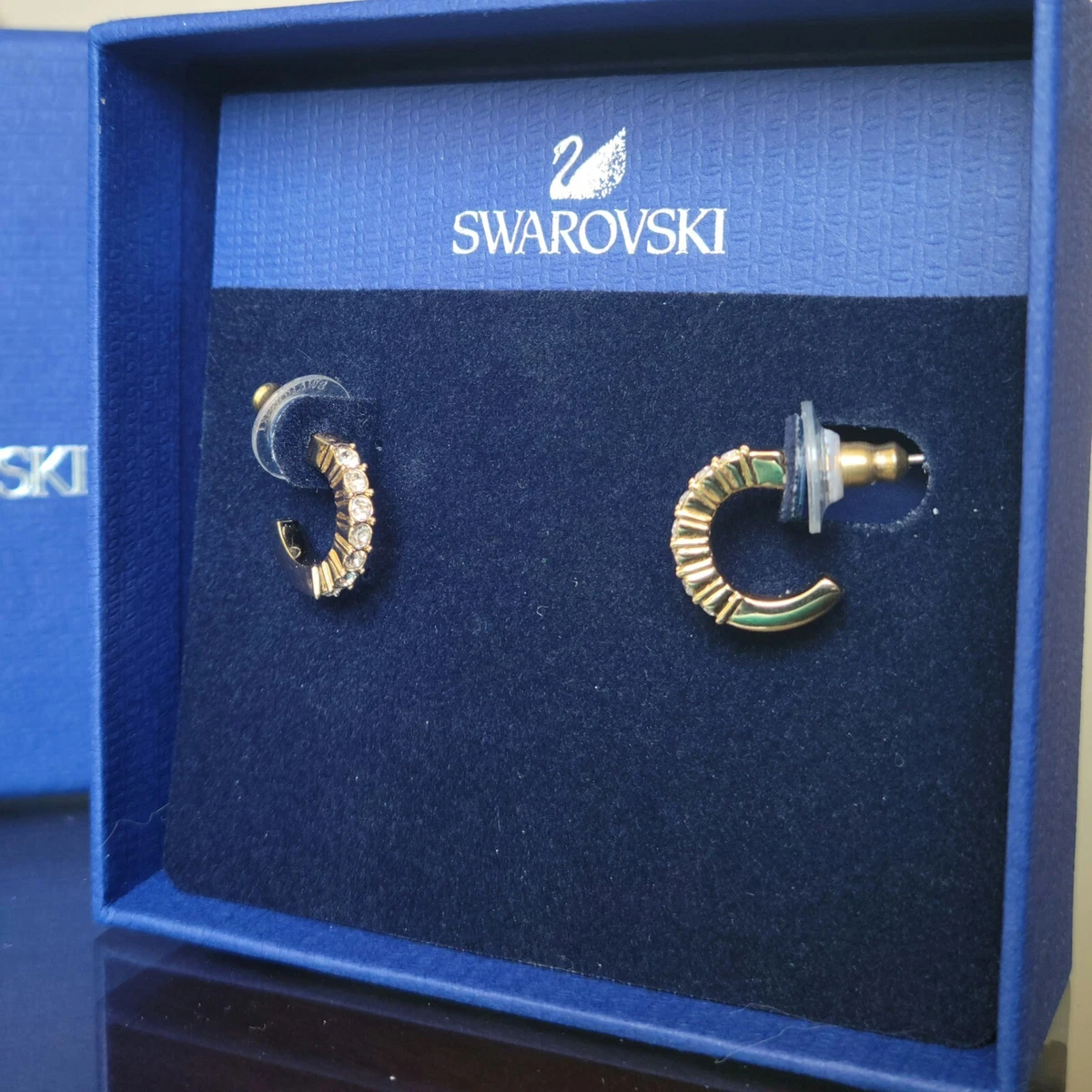 Mini hoop earrings on sale swarovski