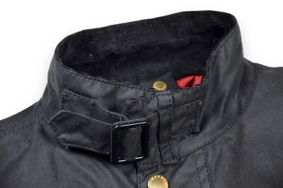 Kid's Barbour Union Jack International Jacket Wax Black Kid's Barbour Union Jack International Jacket Wax Black