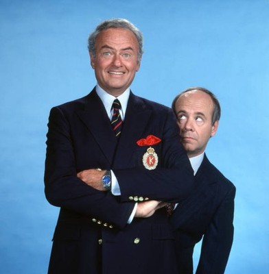 Harvey Korman and host Tim Conway on THE TIM CONWAY SHOW March 1 1- Old Photo