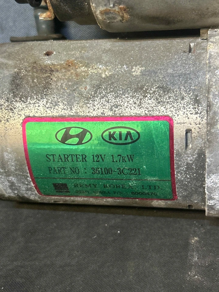 Fits 2014-15 KIA CADENZA Starter Motor OEM:361003C221 - Image 2 of 4