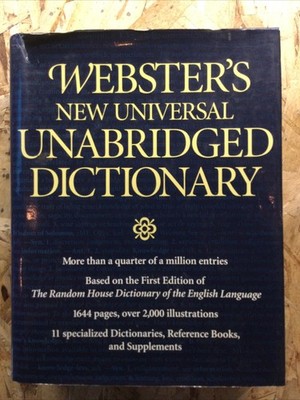 Webster s New Universal Unabridged Dictionary