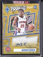Marcus Sasser 2023-24 Panini Phoenix RS-MSS Rookie Signs Auto Gold RC 8/10