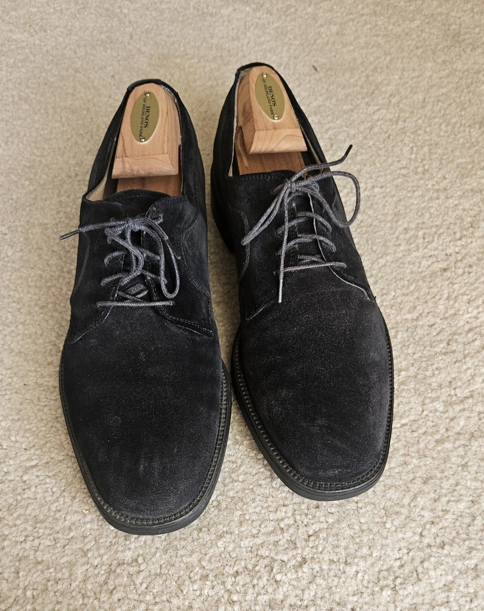 Salvatore Ferragamo Black Suede Men display picture 1
