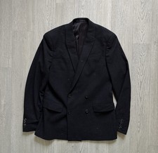 All Saints Wool Larkin Blazer Jacket Thirty Six Black Mens Size S 180/96A MM033K
