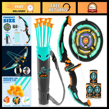 Kids LED Light Up Bow and Arrow Set with 9 Suction Cup Arrows Target - Indoor/