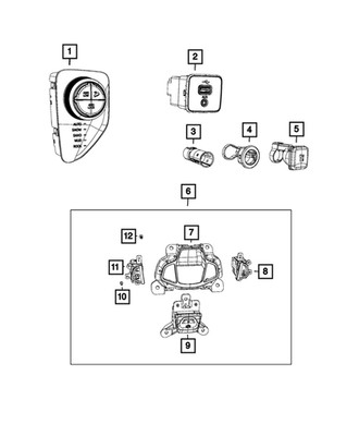 Genuine Mopar Start/Stop Switch 5VU31LXHAA