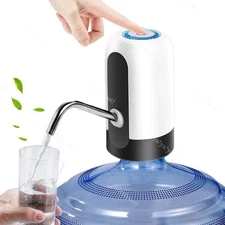USB Rechargeable Auto Water Jug Bottle Spout Dispenser Pump 5-Gallon Push Button
