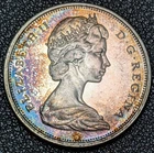 1967 Silver Canadian Half Dollar STUNNING TONING Old Glory C&C Daily 1c Auction!