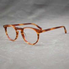 Round Acetate Eyeglasses Frame Fashion Nerd Full Rim Men Women Classes classic