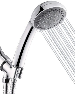 Shower Head, 5 Function High Pressure Handheld ShowerHead with Shower Hose an...