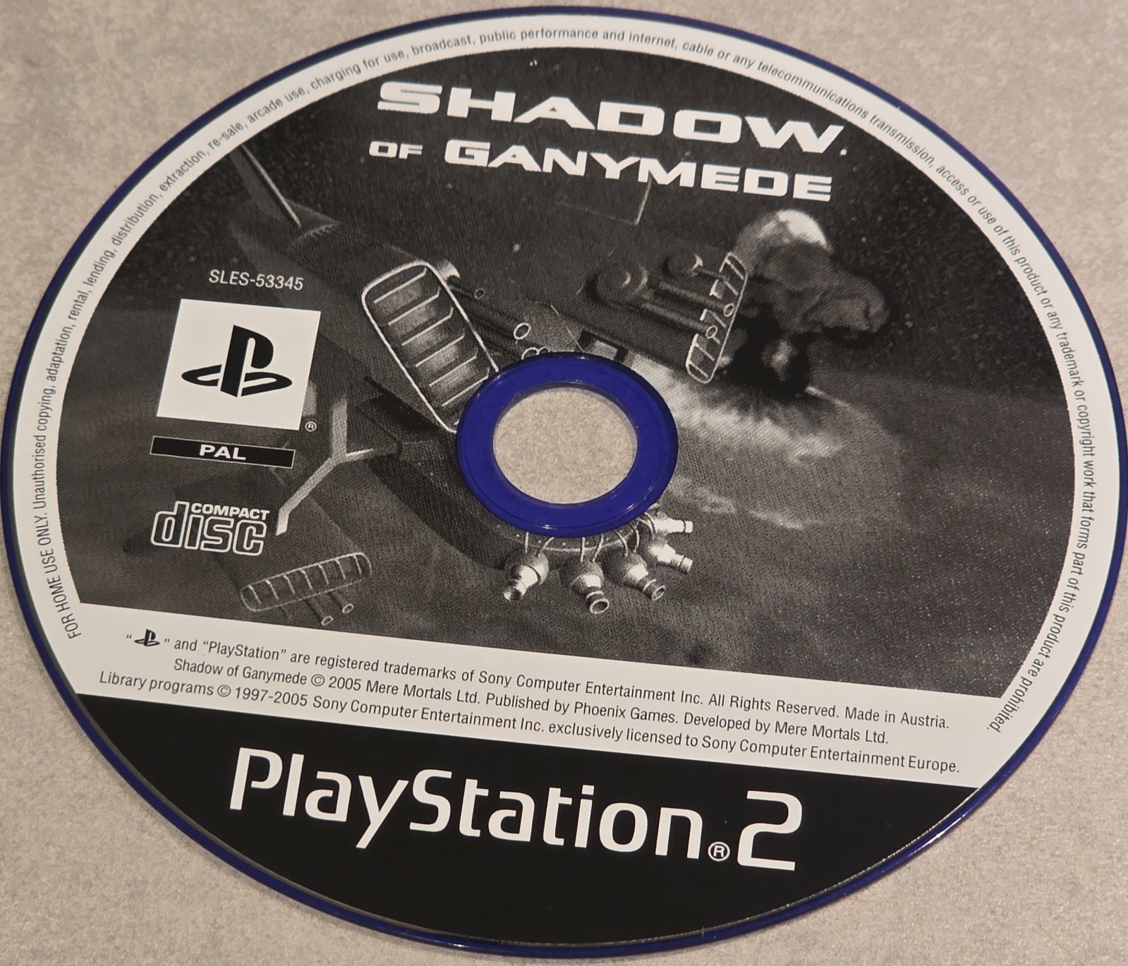 SHADOW OF GANYMEDE PLAYSTATION 2 PS2 ON
