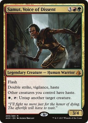 Samut, Voice of Dissent (205) ( LP) Amonkhet MTG AKH