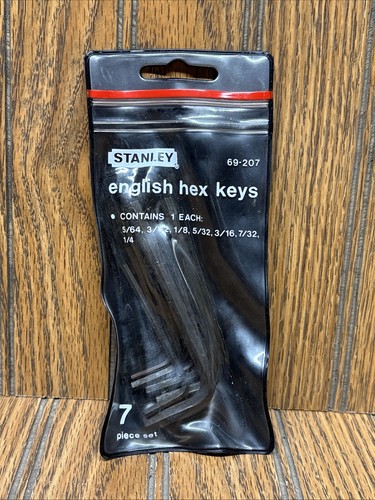 Stanley 7 Stück English Here Schlüssel NOS 1981 69-207 Satz