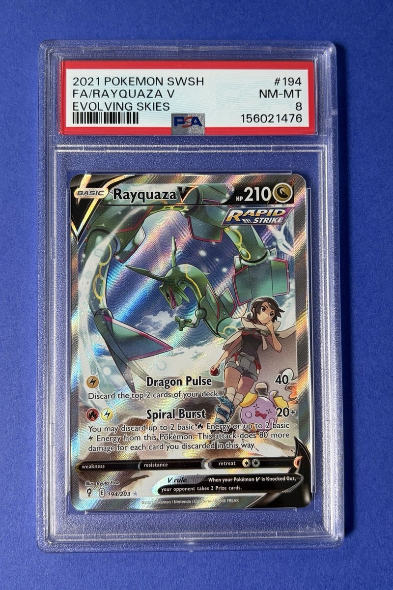 Rayquaza V (Alternate Full Art) 194/203 SWSH07: Evolving Skies