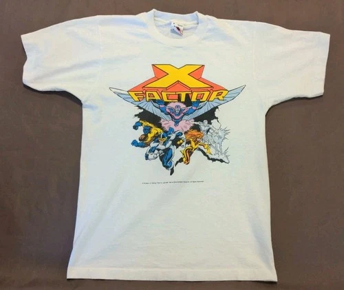 Vintage Marvel Shirt X-Factor Medium / Fits Small X-Men Silvestri Inferno 1988