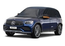 Half Car Cover, Windshield Cover for Ice and Snow Top with Reflective Straps,