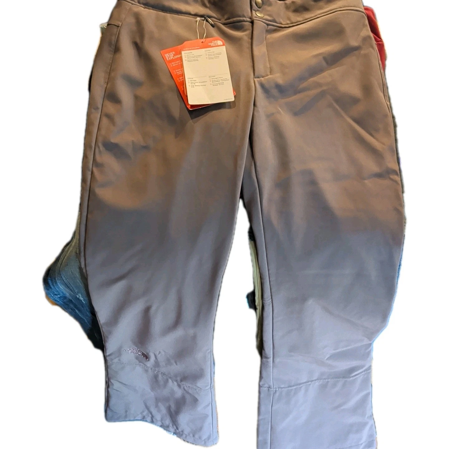 NWT The North Face Women's Size L Apex Sth Snow Pants Gray Orig $160 Inseam 31