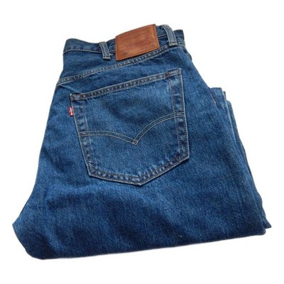 Levi Paket 501 Straight Jeans Big E Blau Taille 38 Bein 30 W38 L30 Button Fly (Q9453