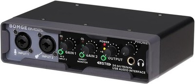 BOMGE USB Audio Interface32bit/192 kHz with XLR,phantom power,Direct Monitori...
