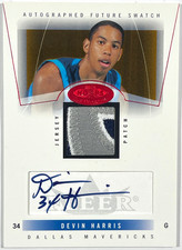 2004-05 Fleer NBA Hoops Hot Prospects Red Hot Devin Harris Auto RC #73 /50