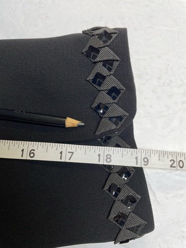 NEW Tahari ASL Skirt Suit Size 8 Two Piece Set Embellish Black Power Suit $320 - Picture 14 of 24