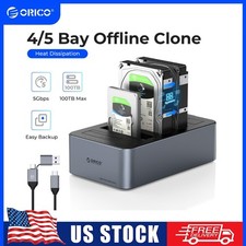 ORICO 4/5 Bay Hard Drive Station Type-C 3.1 Drive Enclosure for 2.5/3.5" HDD SSD