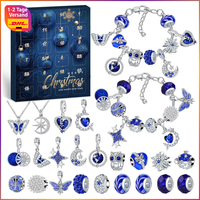 Adventskalender Schmuck 2026 24 FüLlungen Armband Halsketten Charm Geschenk