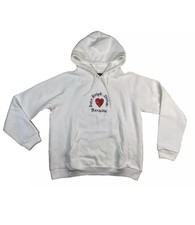 Image of NWOT POLO RALPH LAUREN Womens Sweatshirt Hoodie M Heart Marseille Logo Fleece