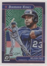 2021 Panini Donruss Optic Diamond Kings Green Dragon Prizm 61/88 Nelson Cruz 7s2