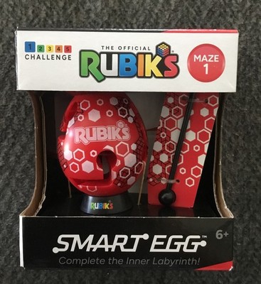 NIB! The Official Rubiks Rubik s Smart Red Egg Maze 1 Labyrinth Spin Master