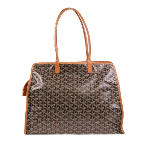 GOYARD Hardy PM Shoulder Bag Tote Bag Coated Canvas Brown